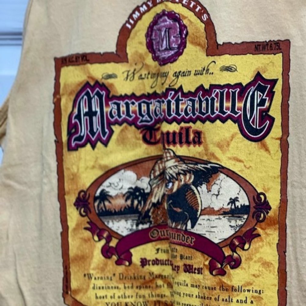 Men's Tank Top Margaritaville Tequila Charleston Size M